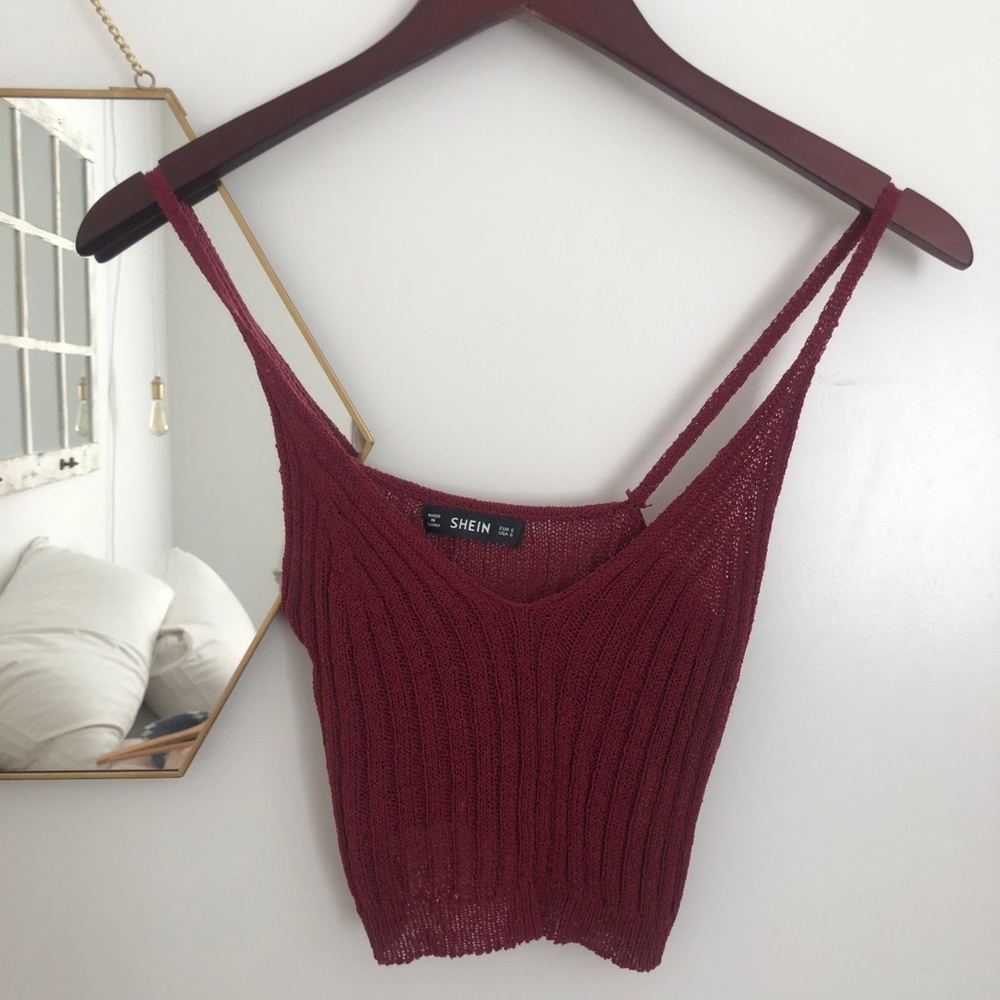 Red tank top